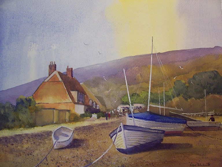 Porlock Weir; 15.5 x 11.5 inches Porlock Weir